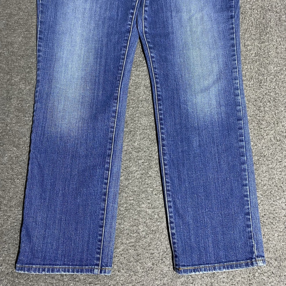 Levi's 505 Straight Leg Jeans Women 16 M 36x30 Blue Denim Mid-Rise Stretch Pants - Picture 12 of 16